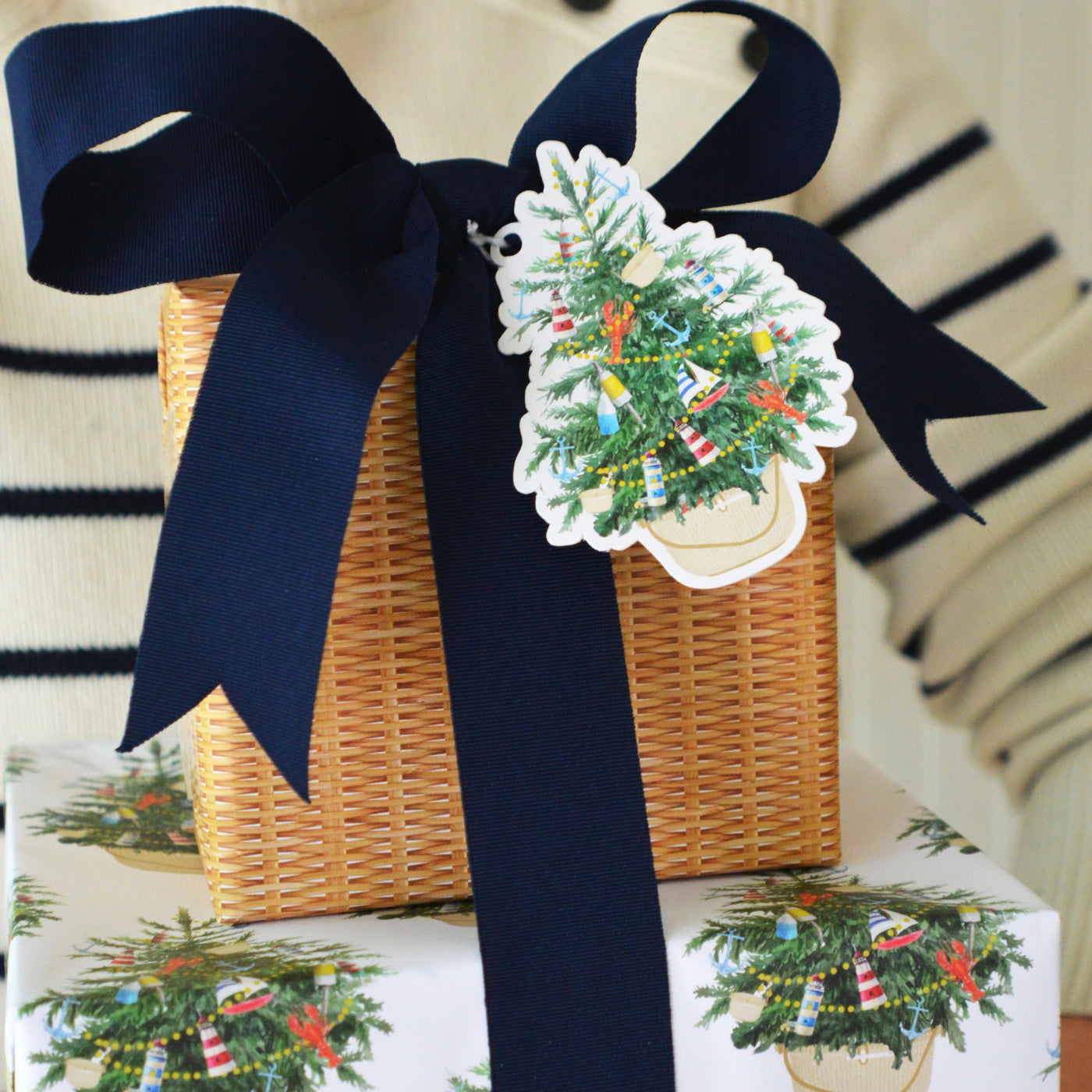 Coastal Christmas Gift Tag