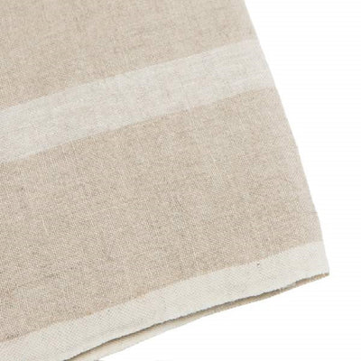 Natural & White Linen Towel